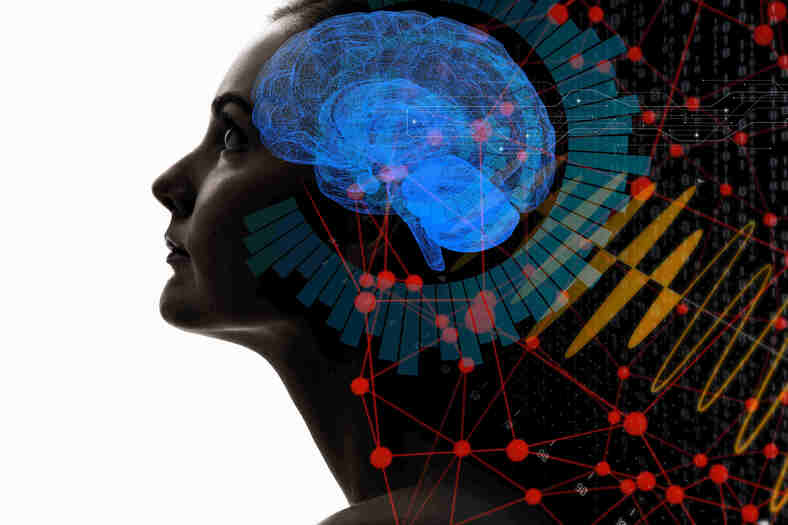 AI(Artificial Intelligence) concept. 3D rendering.
